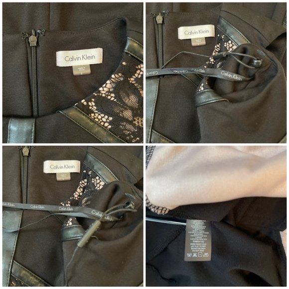 CALVIN KLEIN Mix Media Sheath Cd6p1437 Black/nude - Picture 14 of 14